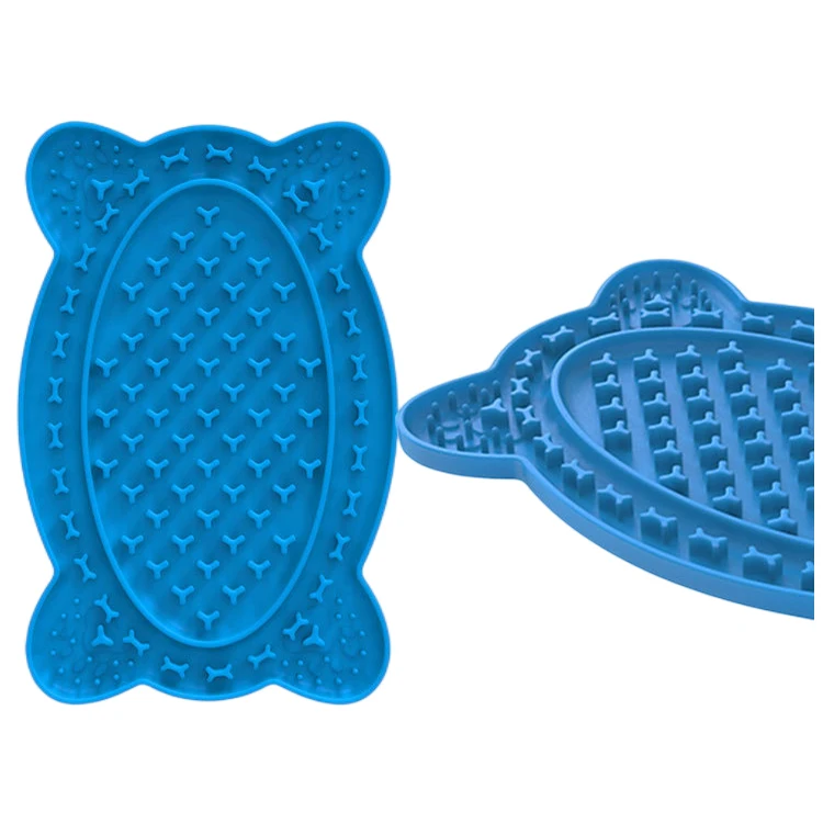 Wholesale Food Grade Silicone Dog Lick Mat With Suction Cup Slow Licking Feeder Pad For Calming And Anxiety Relief