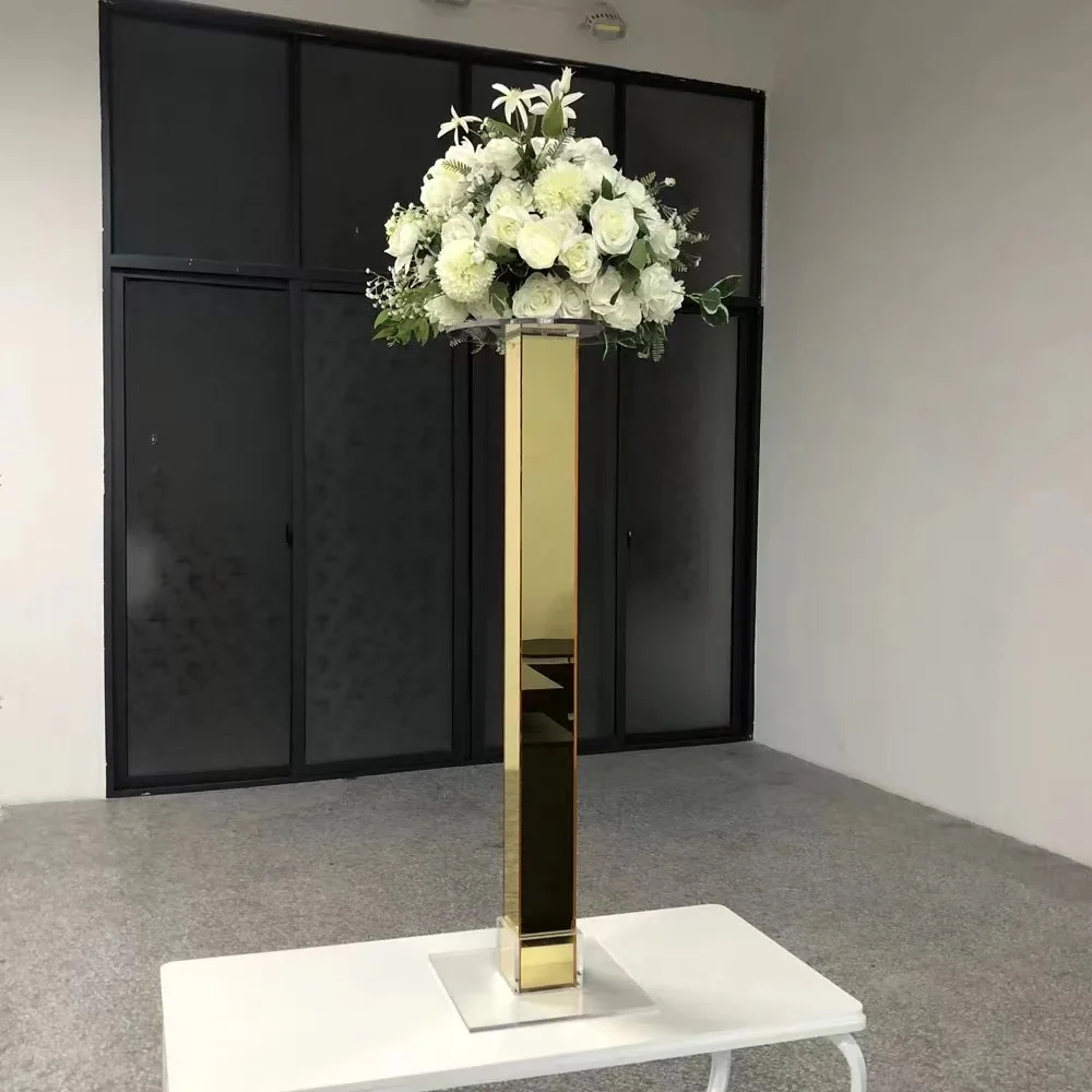 Tall Unique Glass Flower Vases For Weddings Centerpiece