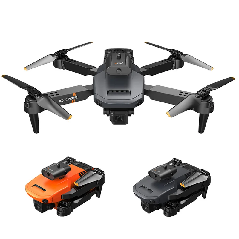 Flyxinsim K6 Drohn With Camera 4K 5G Wifi FPV Foldable Metal UAV Aerial Photography Drone RC Quadcopter Mini Dron Cameras Droes