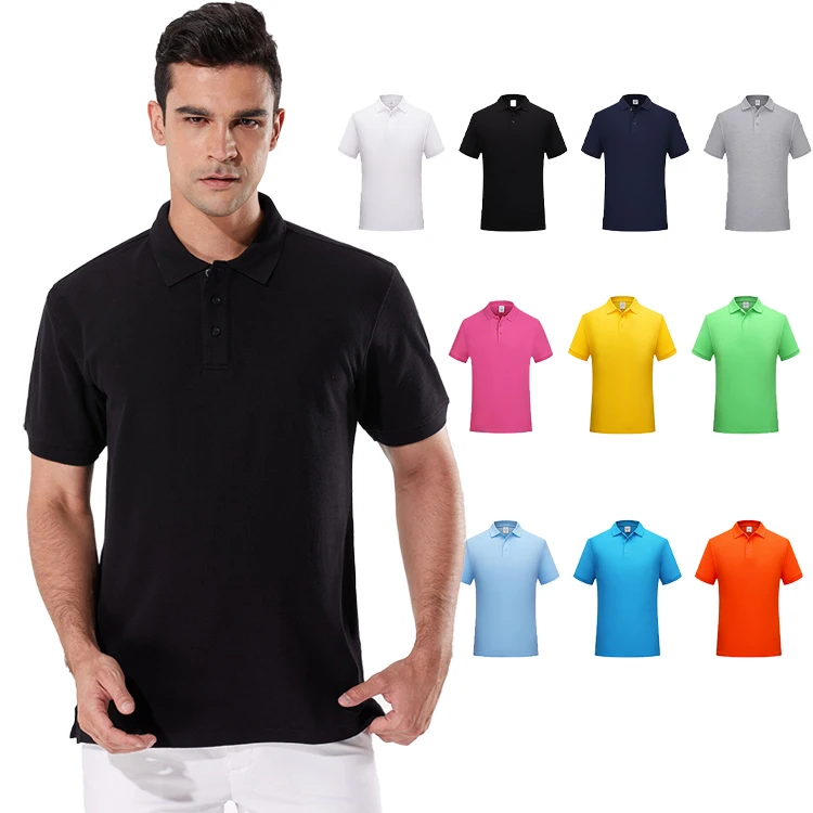 OEM/ODM Custom Brand Solid Blank Golf T Shirt Business Plain Polyester Quick Dry-Fit Work Uniform Unisex Polo Shirt