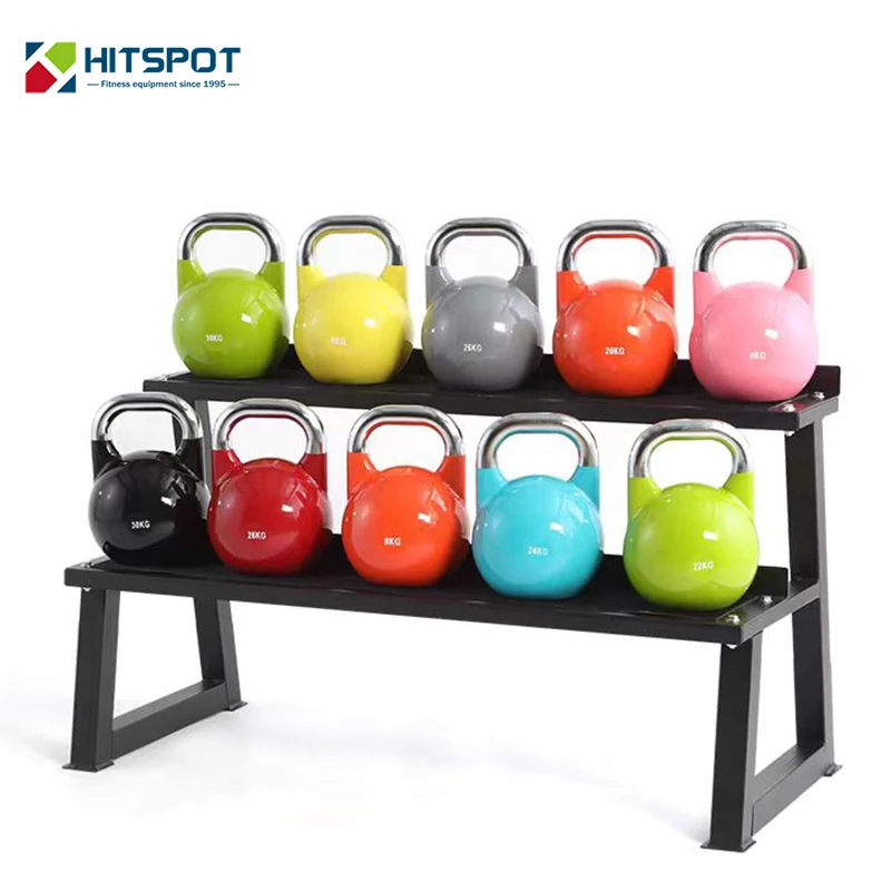 Free Weights competition steel Kettlebell set colorful 20kg 32 kg  40kg 50kg Gym Weights Strength Training cast iron kettlebell