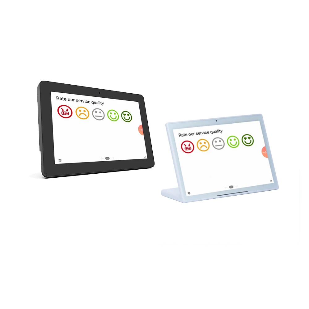 Android Customer Feedback Management System desktop All in One Touch Service Rating Terminal real time customer feedback