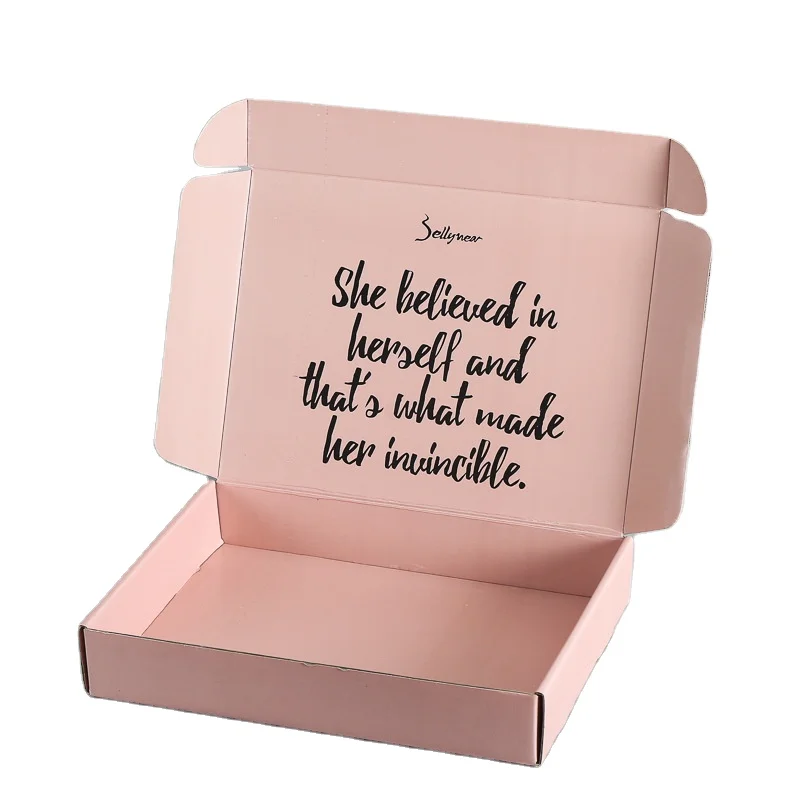 Cosmetics lip gloss set pink paper gift boxes packaging cardboard paper box packaging box paper