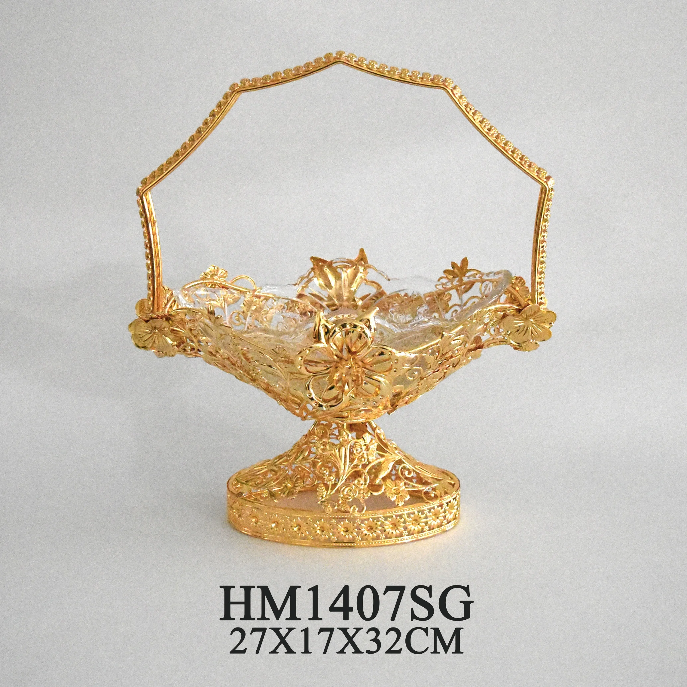 Birthday party Arabian gold cake dish wedding gift fruit platter snack basket