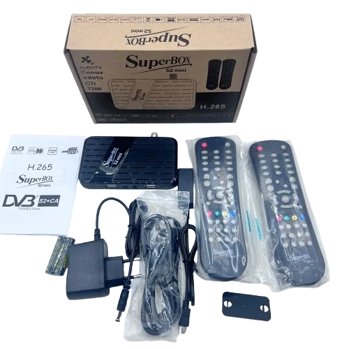 Hot Super Box DVB S2 satellite tv decoder set top box wifi receiver iks apk subscription  MPEG 4 H.265  iptv TV box
