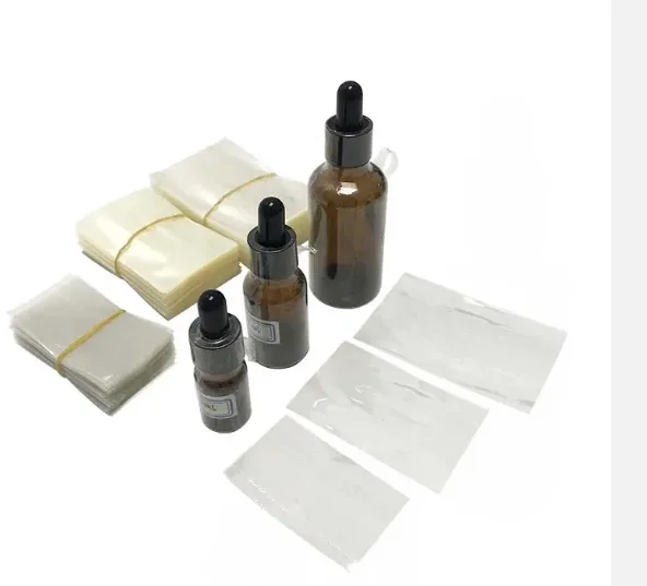 PVC Heat Shrink Wrap film for liquid Glass Dropper Bottles