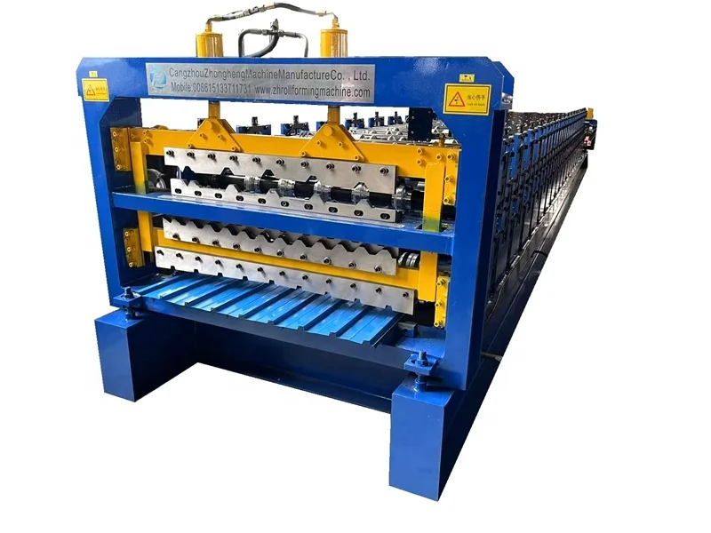 Triple layer roof and wall sheet roll forming machine IBR corrugated and roof tile making machine