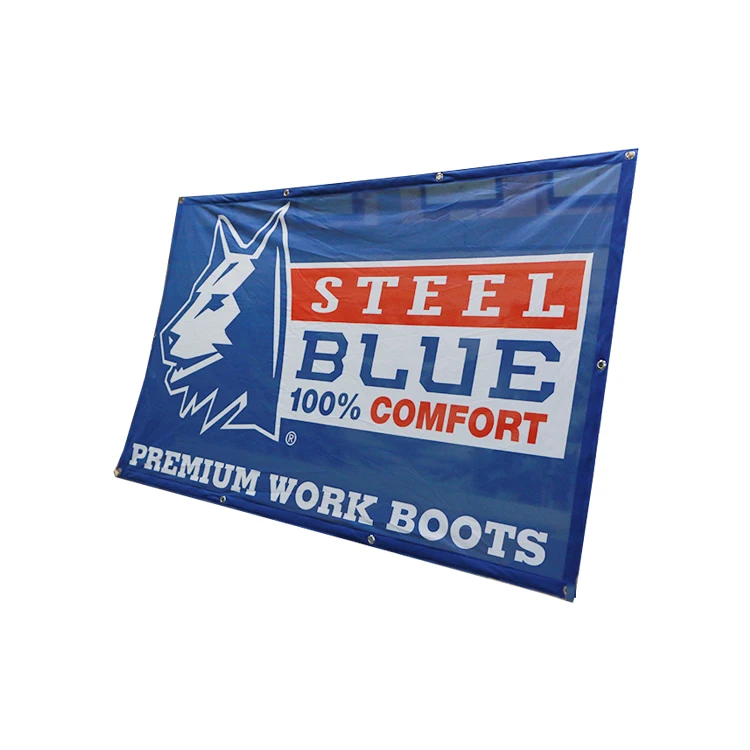 New Product Custom Sublimation Digital Logo Printed Polyester Fabric Commercial Sports Flags & Banners