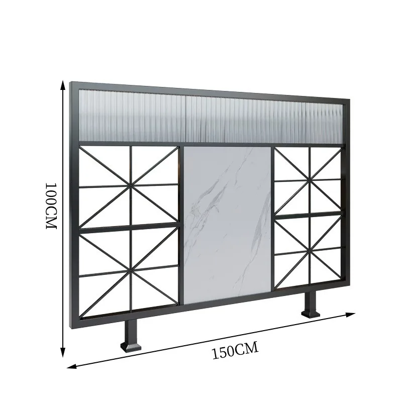 Luxury metal stainless steel restaurant divider partition wall room card seat dividers privacy glass office partition screens