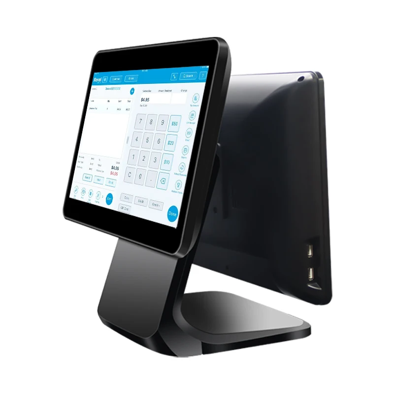 Hot Sale POS AIO Android Tablet Desktop 15.6 Inch 13.3 inch i3 i5 Win 10 Dual Touch Screen Computer Retail POS Systems