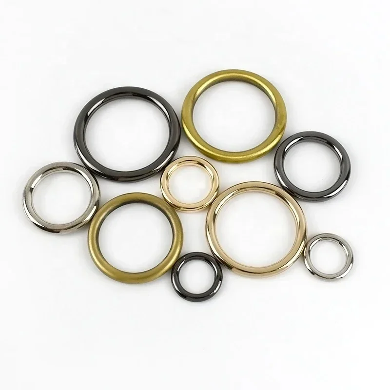 Meetee BF318 25mm Luggage Hardware Accessories Die-cast Seamless Ring Buckle Zinc Alloy Connective Circle Plating O Ring Buckle