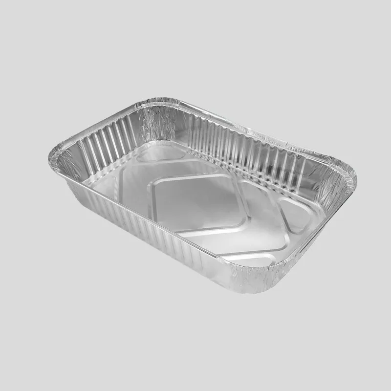 household disposable aluminum 1lb loaf baking container oven safe foil pan with lid