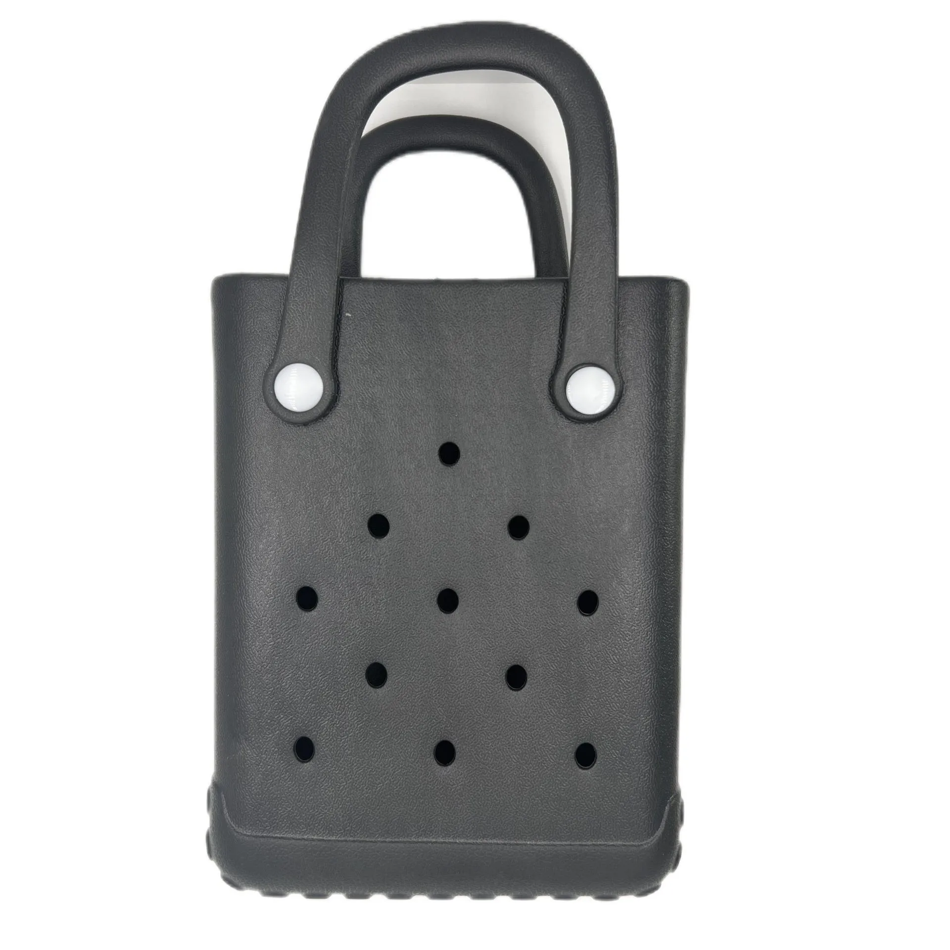 Colorful Fashion Eco-friendly Women Silicone Bag Eva Durable Small Diy Beach Storage Eva Bag Boggs For Girl