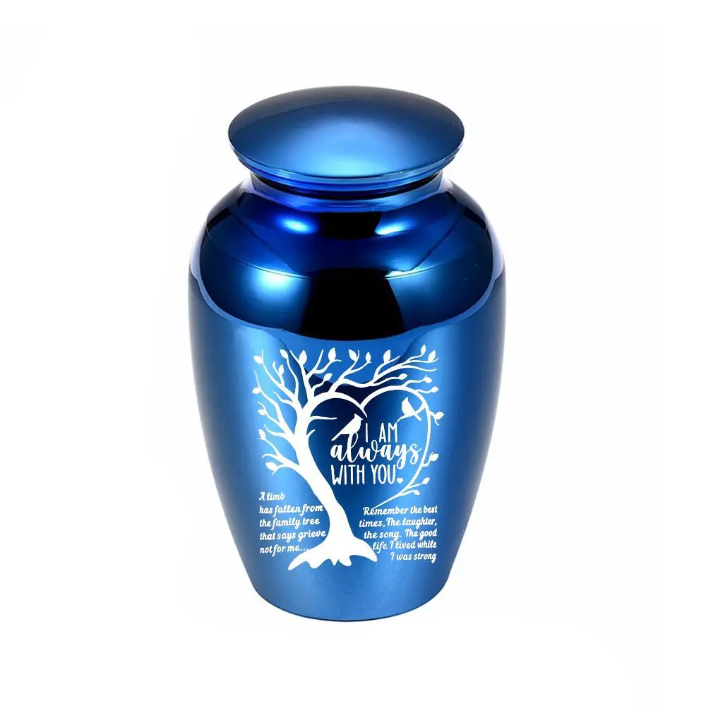 Small Size Pet Urn New Ashes Bottle Tree of Life Pattern Sealed Funeral Products for Dogs and Cats for Human Ashes