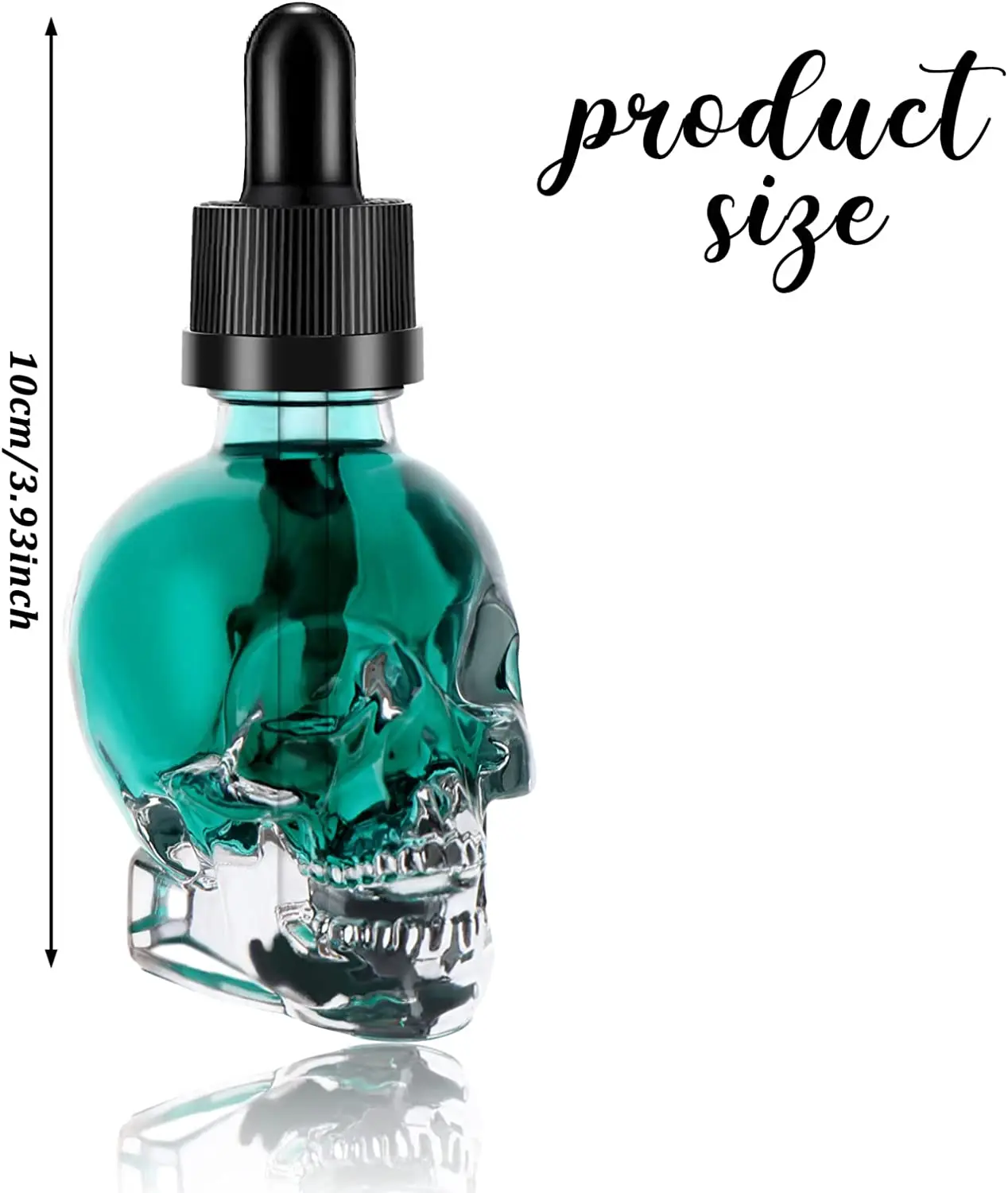 R 2023 New Unique shaped glass dropper 30ml 60ml 120ml glass skull bottle