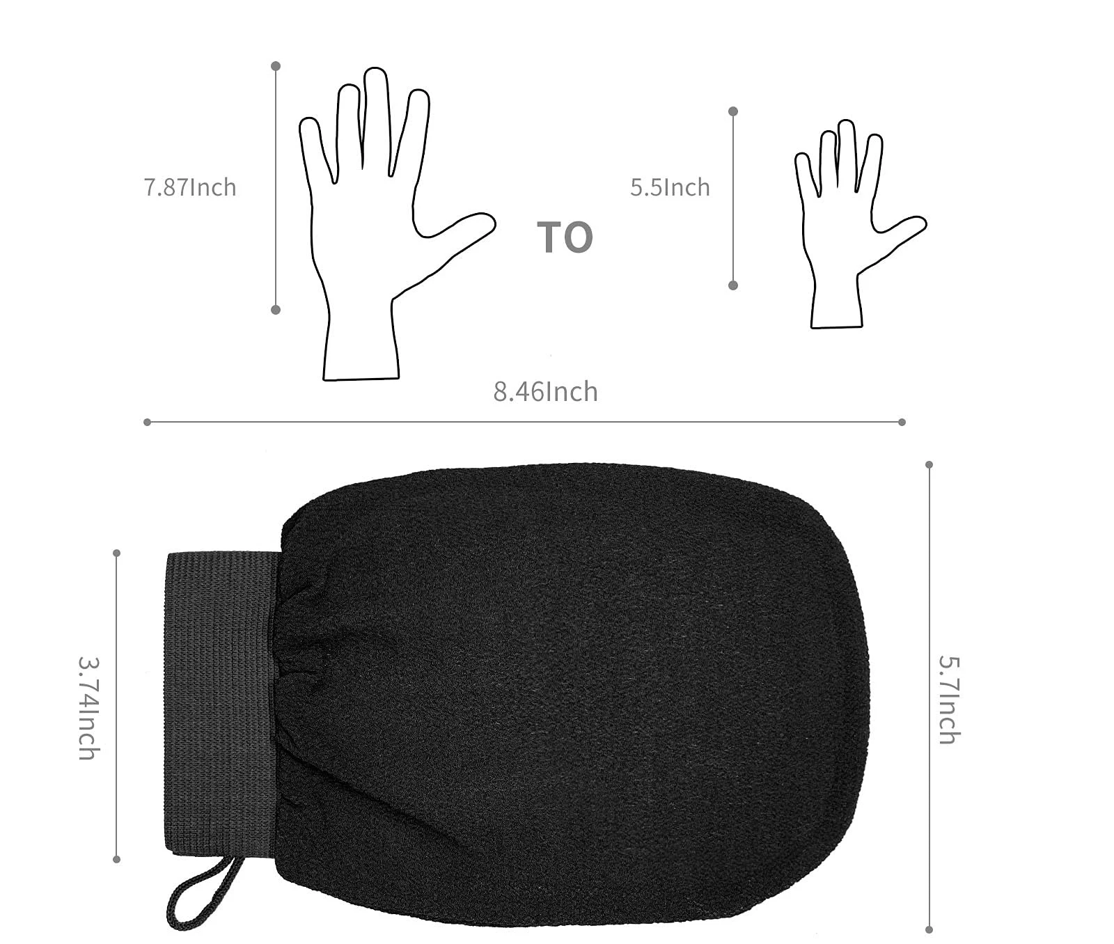 Wholesale Moroccan bath scrub glove exfoliating mitts bath gloves for Beauty Spa Massage Private Label