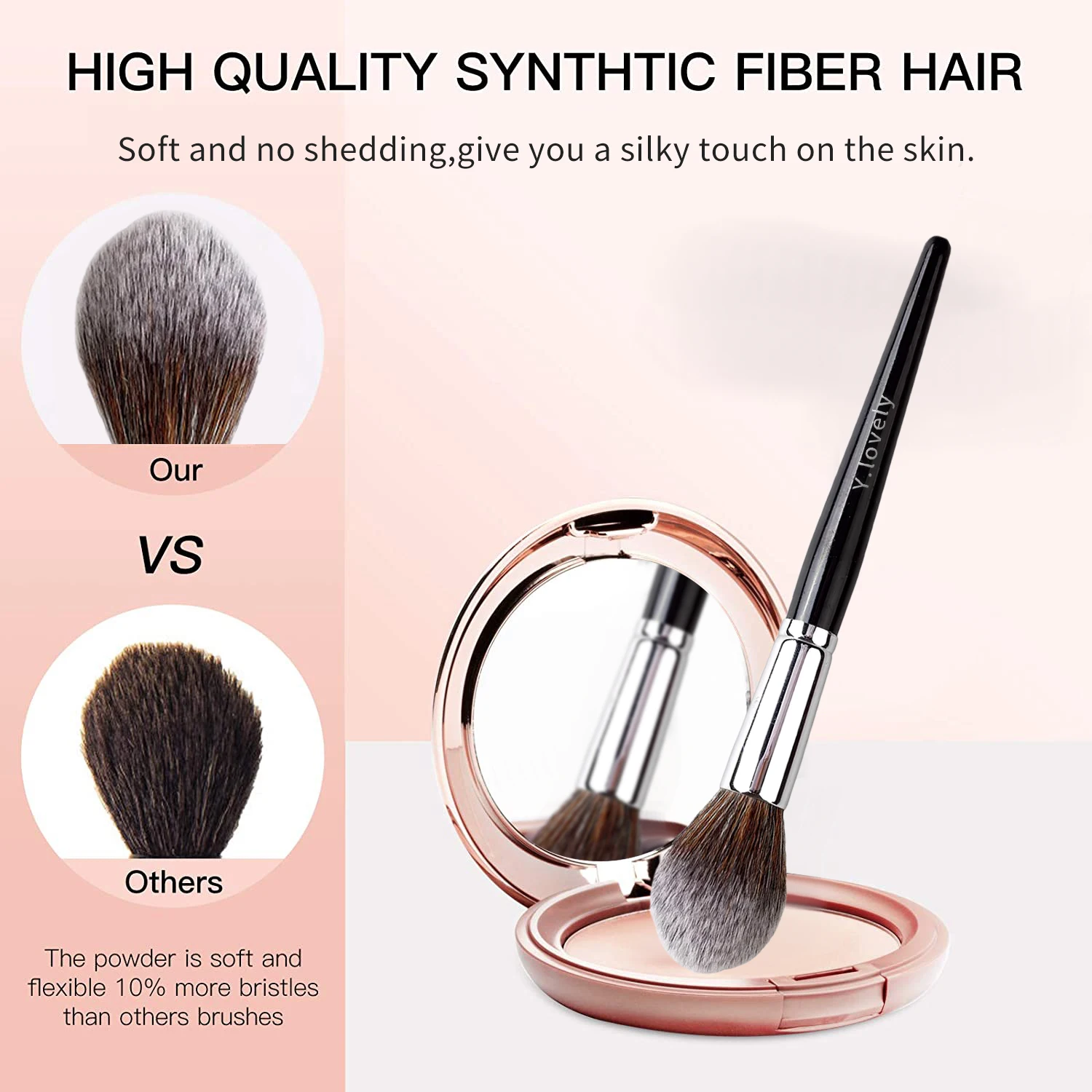 YRX D027 Cosmetic Black Makeup Brush Set Tool Natural Hair Foundation Eyeshadow brow MakeUp Brush Set Makeup Tools