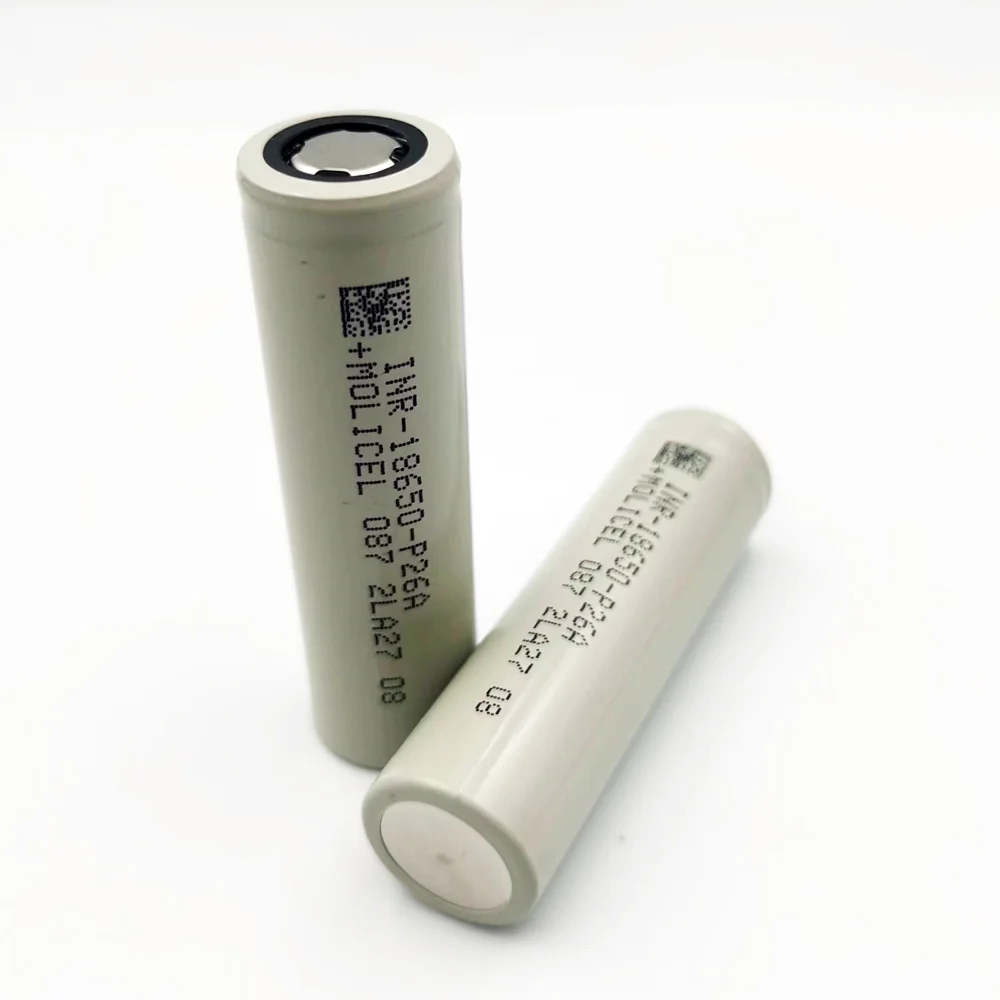 Molicel P26A  18650 3.7v 2600mAh Cell Max 35A Discharge Support -40 Degree Celsius Low Temperature Discharge