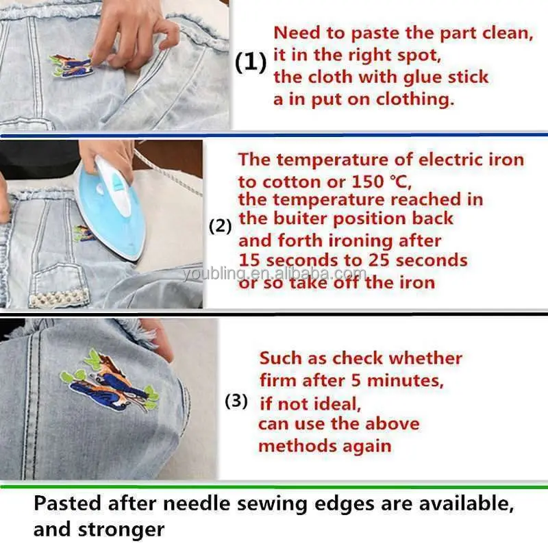 Custom  Cartoon LOGO Character Animal Bee Embroidery  iron-on Patch  Flower Snake  Embroidered iron on  Patch For Garments