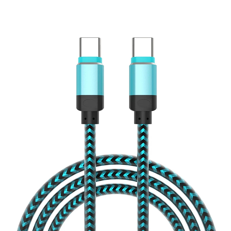 От китайского OEM ODM производителя анти-брейк 1m 2m 3M usb кабель с нейлоновой оплеткой с металлическим наконечником с фактурой данных usb кабель для быстрой передачи данных type-C type C кабель для Android
