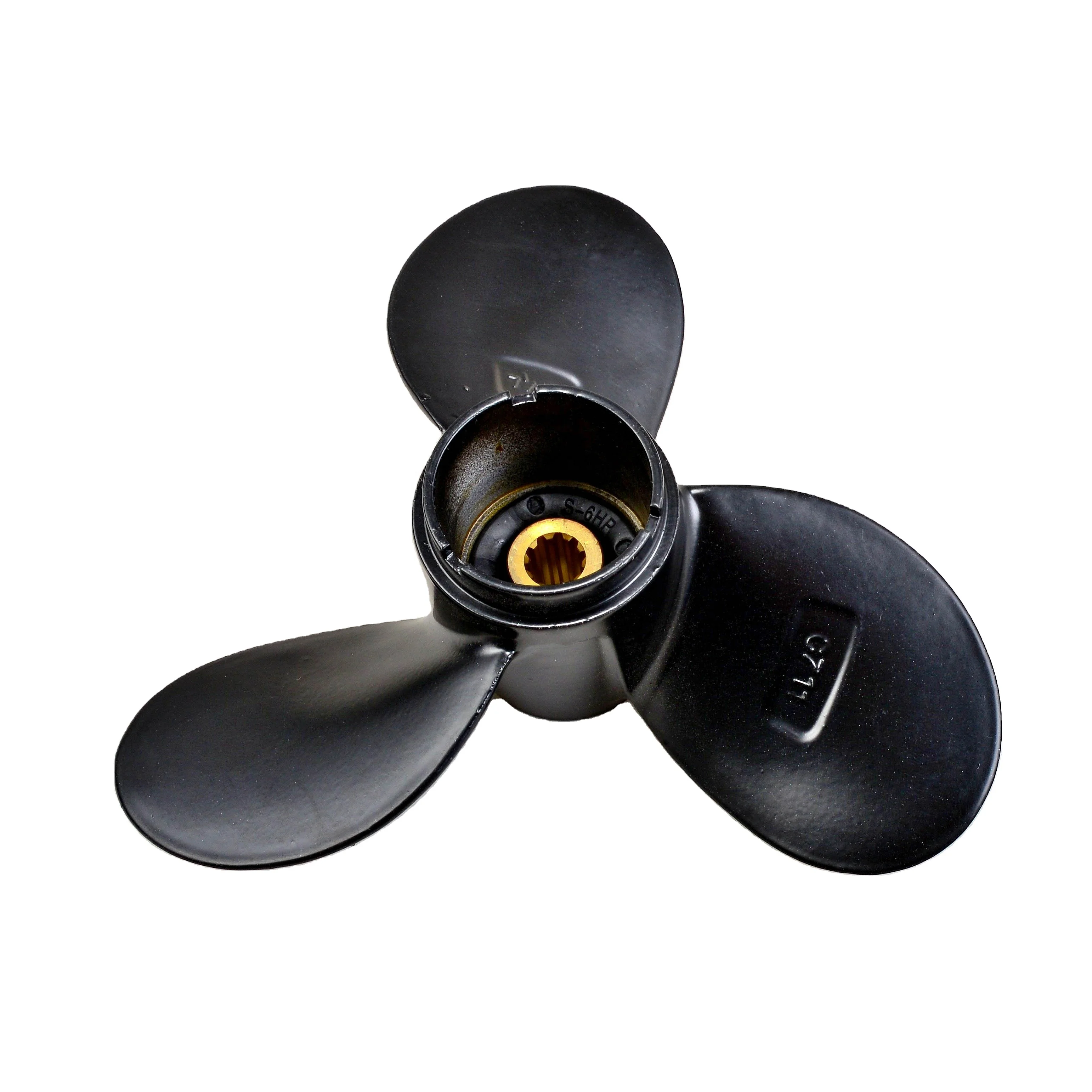 58110-91JN0-019 Aluminum 7-1/2 x 7 Marine Propeller For Suzuki Outboard Engine 4-6HP 10 Tooth Spline 3 Blades