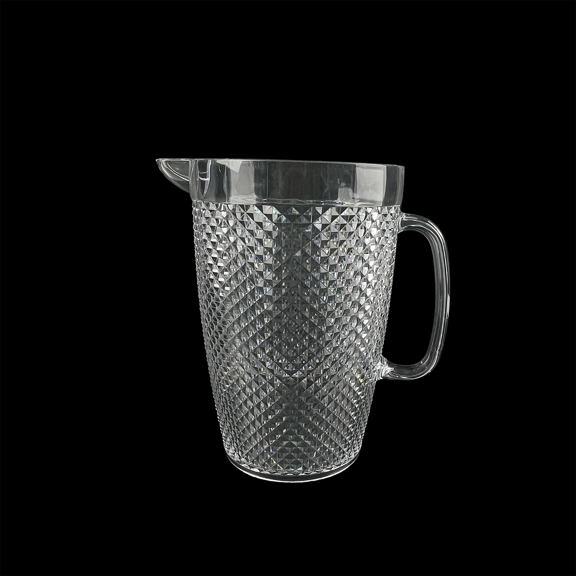 High Quality PS Material Acrylic Plastic Ice Holder Cold Juice Water Jug Drinking Set Pitcher