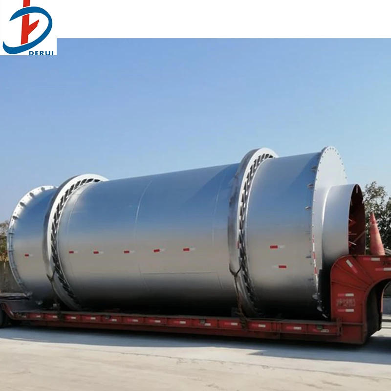 Three Drum Rotary Dryer Fly Ash Drying Equipment Mineral Soil Cylinder Dryer Low Price
