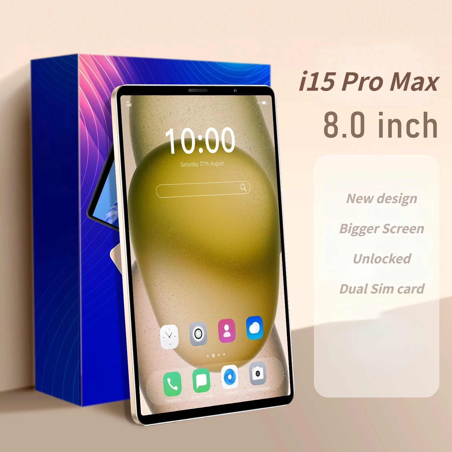 2023 Original 5G i15 Pro Max unlock global version cell mobile phone 8inch 12+512GB 8800mah with Google play smart gaming phone
