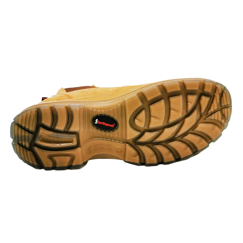 DARLINGWELL safety shoes industrial safety BOOTS with steel toe cap 6 inch Steel Toe, Slip On Safety Oiled Leather Shoes for man