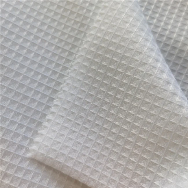 
100% Polyester Water-resistant Diamond checks Shower Curtain Fabric 