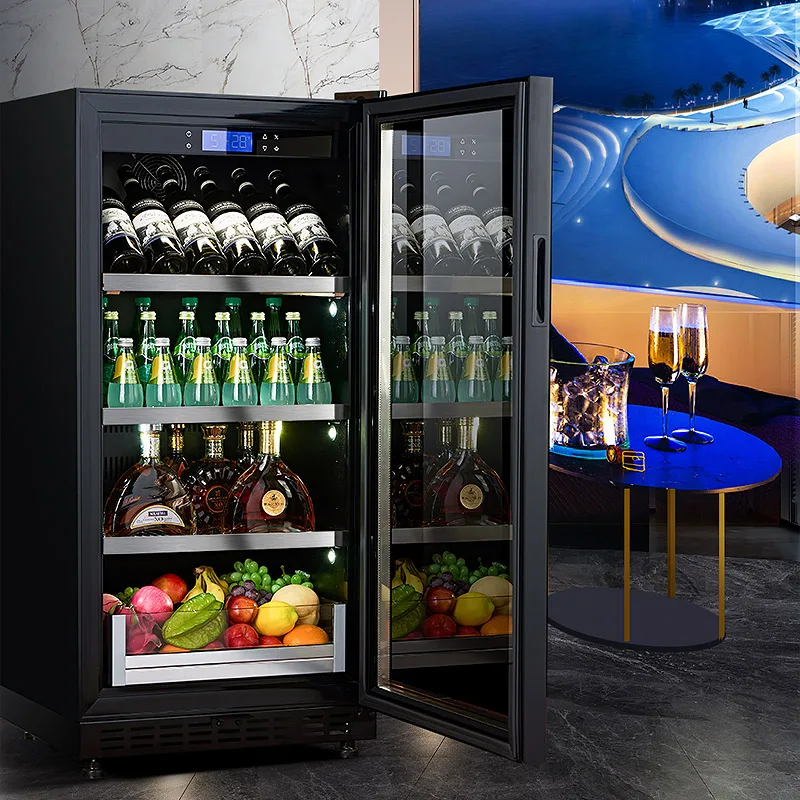 luxury wine refrigerator bar wine chiller  and Beverage Coolers beer dual zone cooler compressor Wine fridge