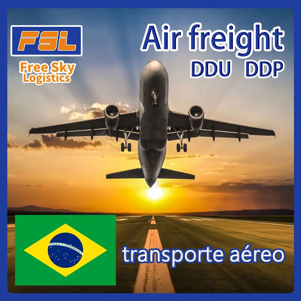 China shipping agents DDP Door To Door From China To Brazil Express Customs Clearance Air Transport