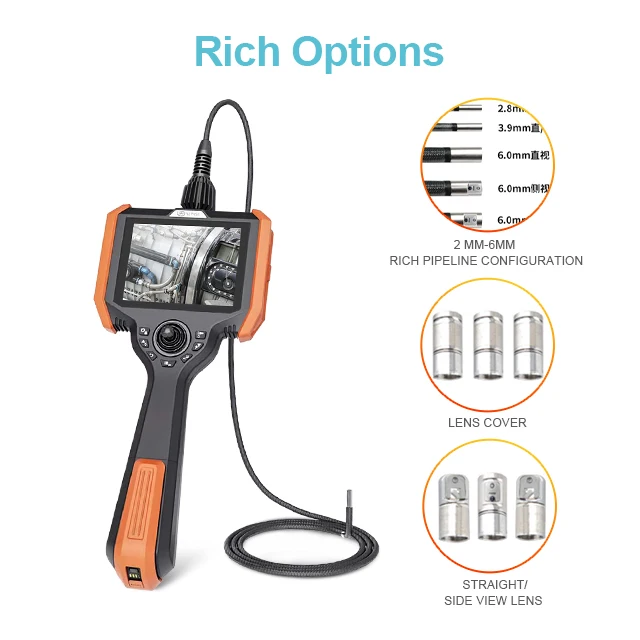 Germany Best Selling Portable Borescope Inspection Snake Camera High Quality Industrial Video Endoscope Camera
