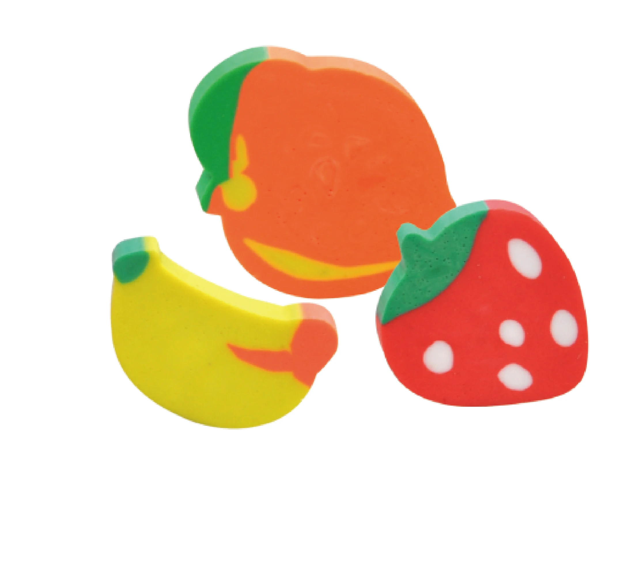 School Eraser Correction Supplies Multicolor Eraser Fruit Eraser