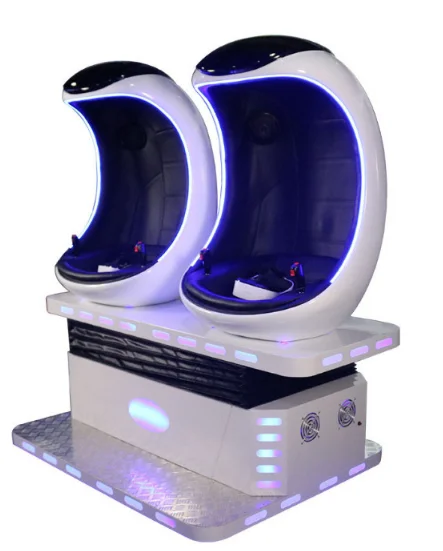 Hot-selling Double Seats 9D Vr simulator with double egg chairs game machine