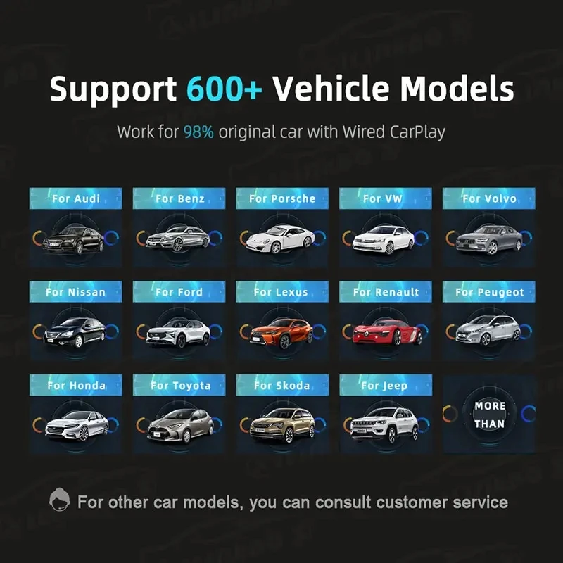 CarPlay Ai Box converts T63 2+32GB Mini Carplay Wireless Carplay Android Auto GPS Navigation