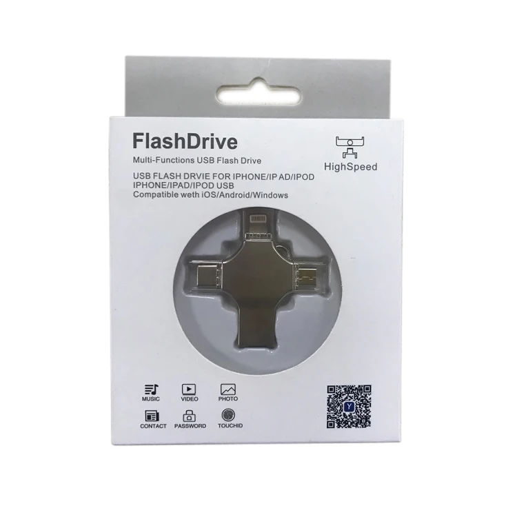 Высокое качество 3 в 1 OTG USB флеш-накопитель 8 Гб оперативной памяти 16 встроенной 32 ГБ для Iphone и Android