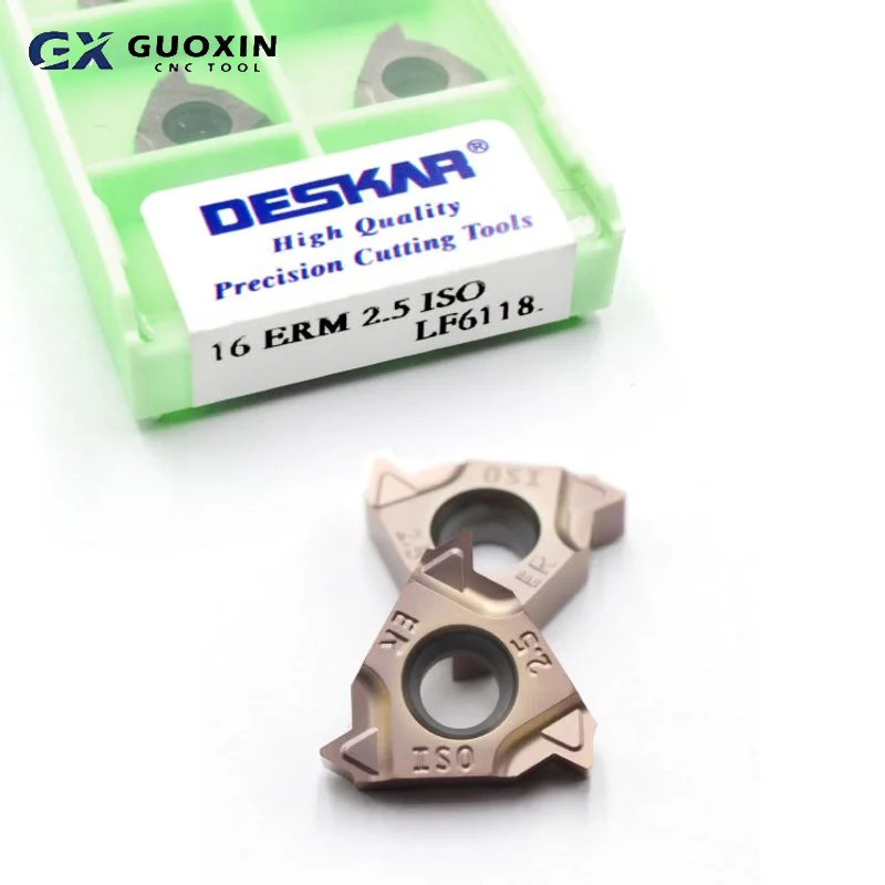 DESKAR 16 erm 2 5 ISO LF6118 индексируемый карбид вольфрама резьбонарезной токарный станок вставки для резьбового токарного станка SNR SIR SER CNC инструменты