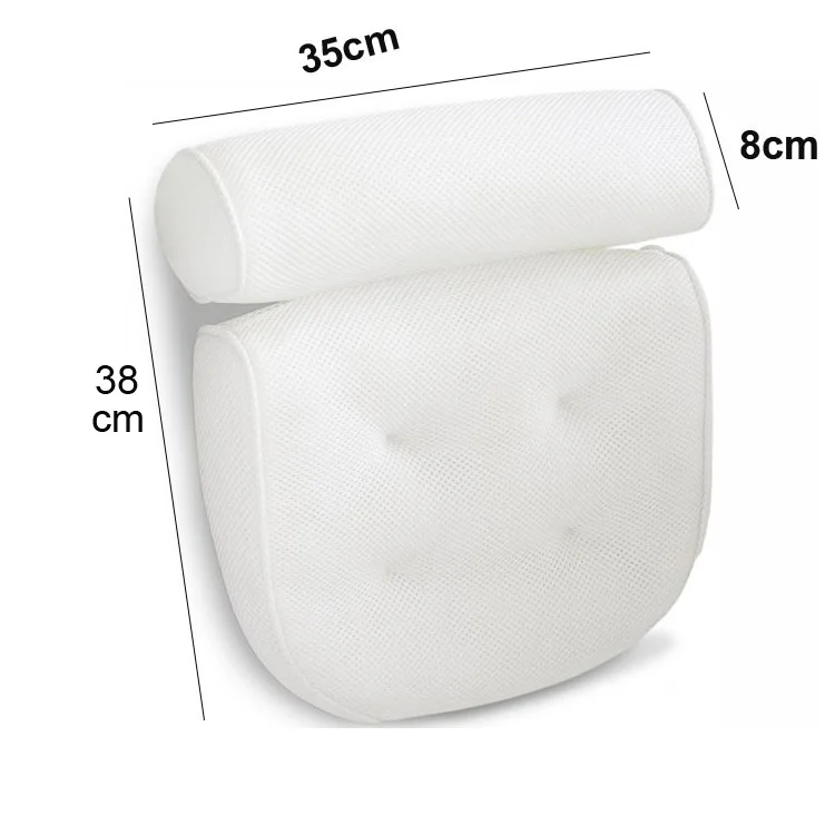 Дышащая и трехмерная воздушная сетчатая подушка для ванны с подголовником разных цветов