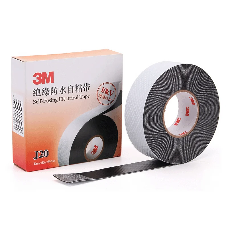 Self Fusing Silicone Rubber Electrical Tape 3M J20 Waterproof Insulating Bonding 10KV