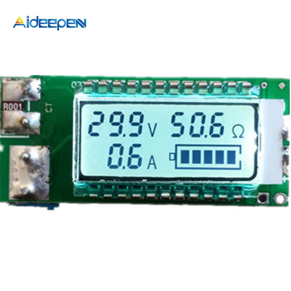 Тестер для литиевых аккумуляторов с ЖК-дисплеем тестер литий-ионных и 18650 измеритель емкости детектор напряжения тока Электронная печатная плата «сделай