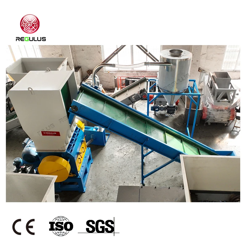 PP Non-woven Fabric Packaging Bags Reusing Crushing Equipment Grinding Machine Granulator Regulus Plastic Recycling Crusher
