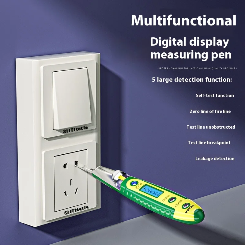 Shengda Industrial Grade Sensor Test Pen Zero Live Wire Circuit Detection Pass Power Cutter Special Genuine Electric Test Pen