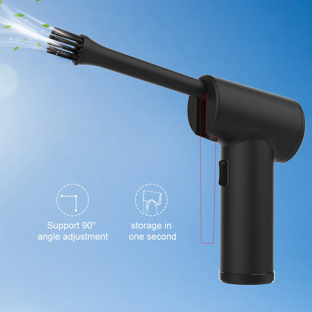 Electric air duster for keyboard cleaning cordless air duster battery operated computer cleaning duster