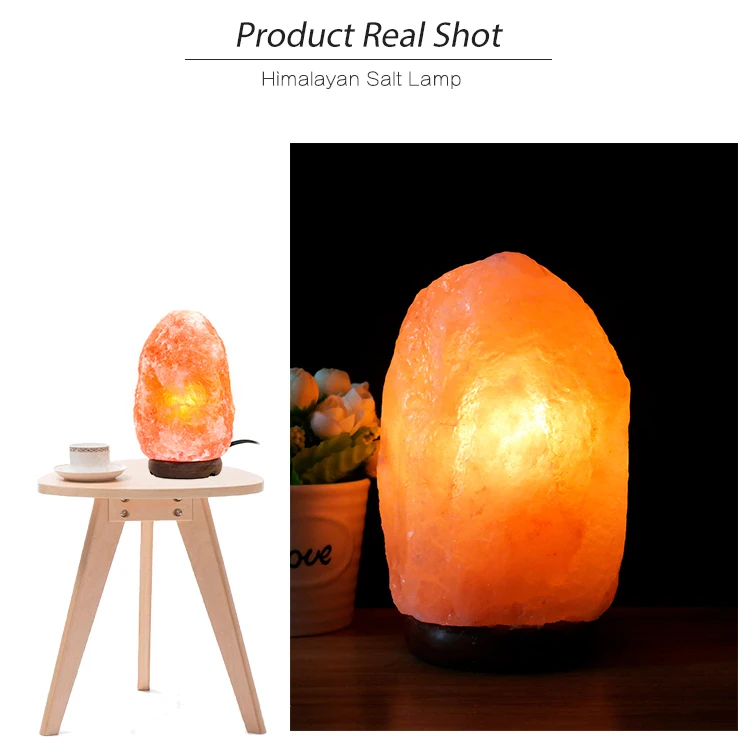 Dimmable Home Himalayan Crystal Salt Lamp Stone Pakistan Natural Pink Himalayan Rock Salt Lamp