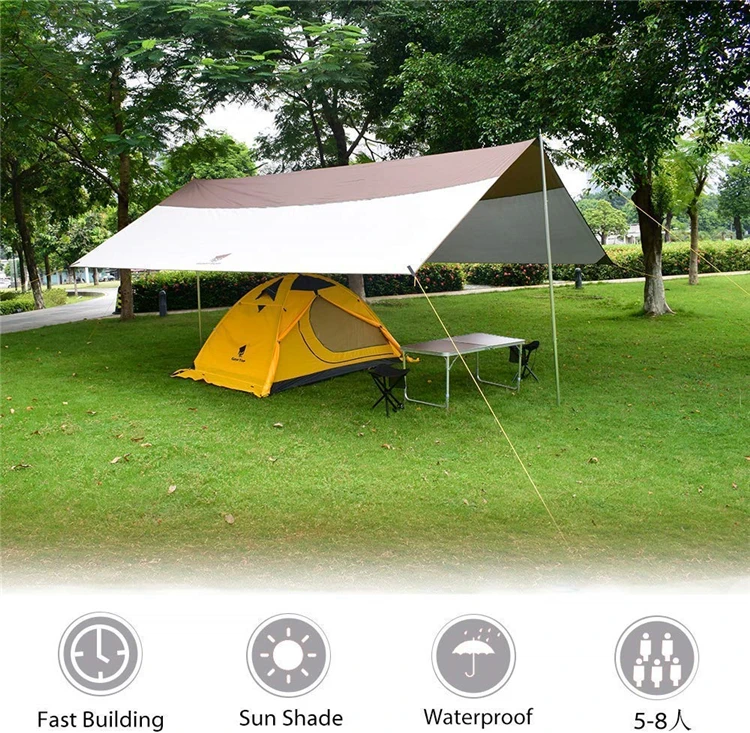 Уличная палатка Geertop для кемпинга, с дождем, гамаком, брезентом, Пляжное солнцезащитное укрытие