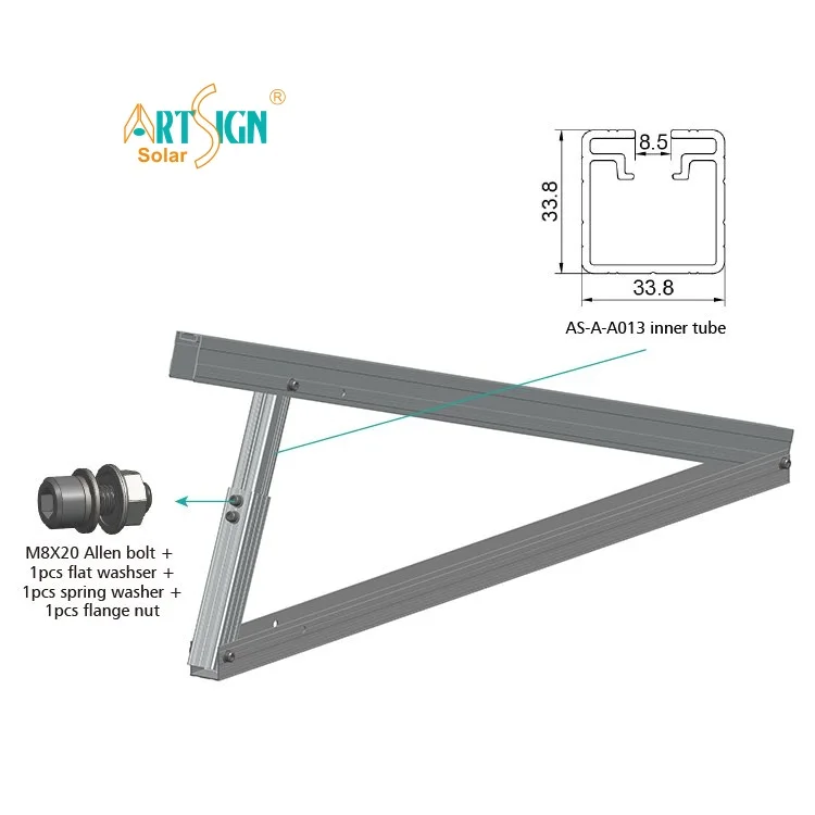 Art Sign Solar metal roof bracket PV aluminium mounting Kit triangle brackets ballasted mount