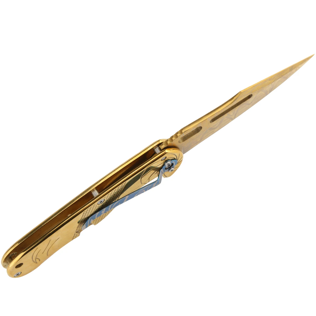 BOK F85 Gold outdoors pocket tool knife folding Tactical utility hunting combat camping knives