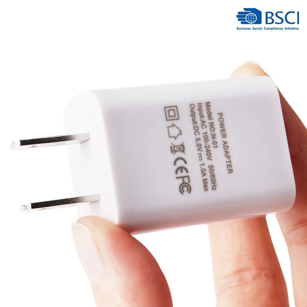 Wholesale 5V 1A Mobile Phone Universal Wall Charger 5W AC Charger with USB