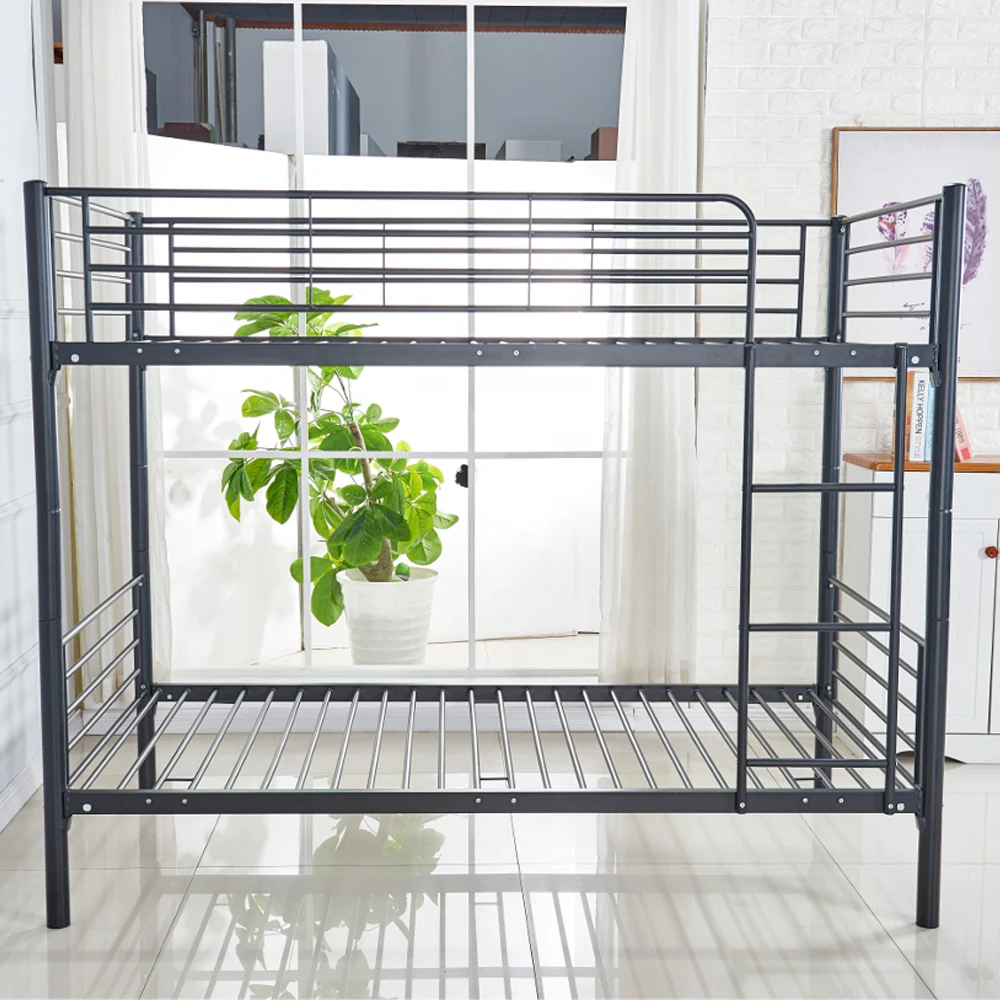 3FT High Bed with Twin Ladders and Safety Guardrail, High Sleeper & Household Space Saver, Metal Bunk Bed Loft Frame for Boys Gi